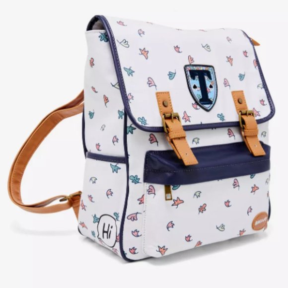 Heartstopper Truham Leaves Canvas Backpack NWT - Picture 2 of 12